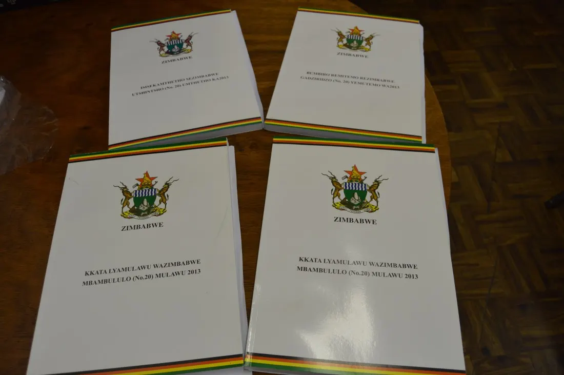 Zimbabwe Constituion was translated into four venacular languages..JPG