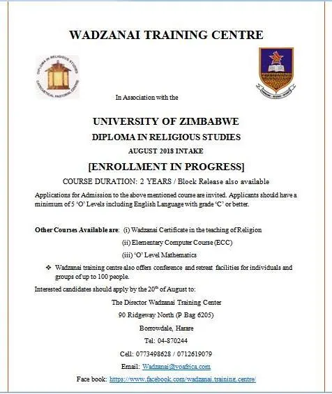 August Intake