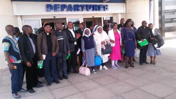 Gweru Diocese priests and nuns on a pilgrimage to Israel.