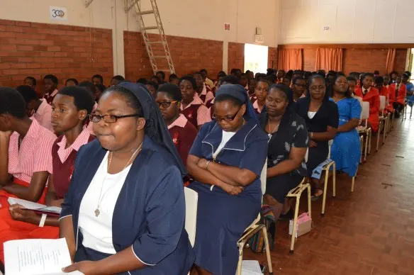 Sisters foloows proceedings during amss to mark the tercentenary of Nano Nagle