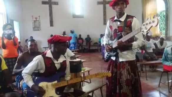 In Zambia they use guitars and drums. St. John Makwa was taught to blend drums with other instruments in liturgical celebrations.