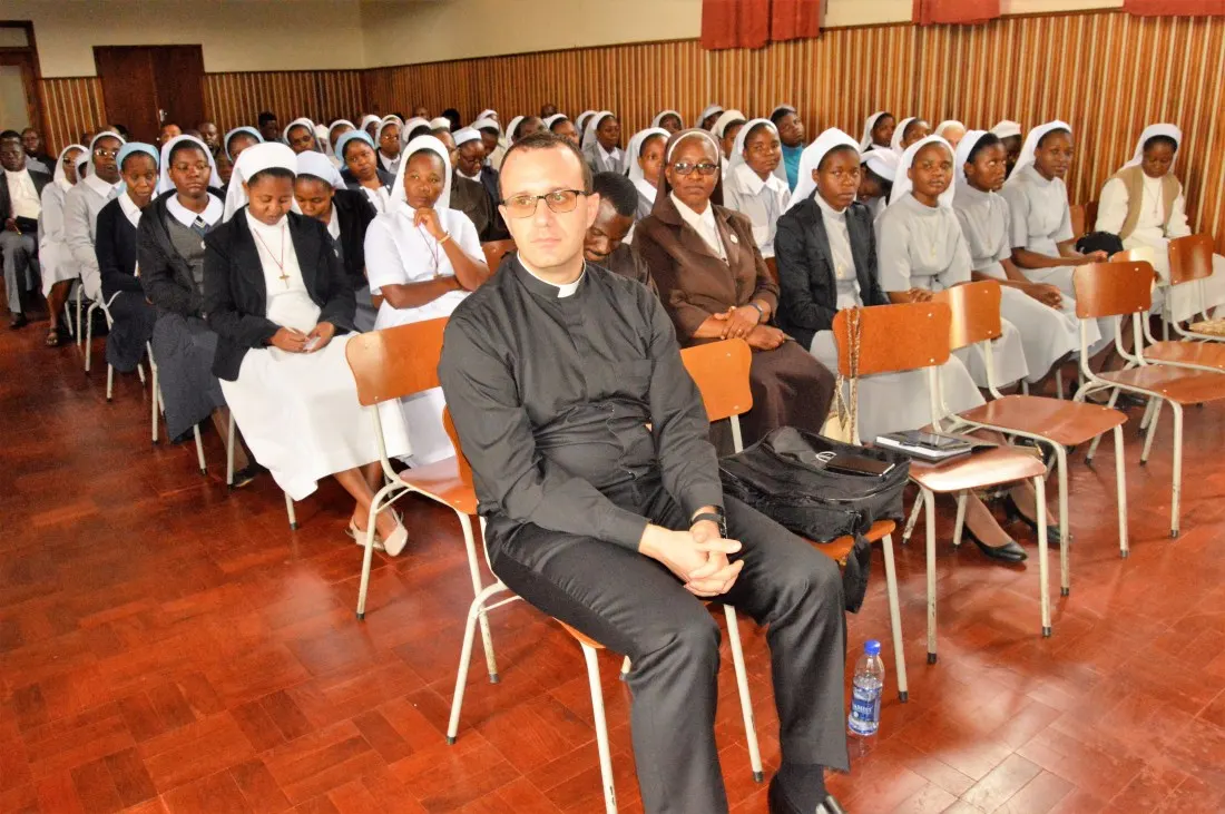 Monsignor Gabriele Pesce follow proceedings during deliberations by Bishop Mupandasekwa.