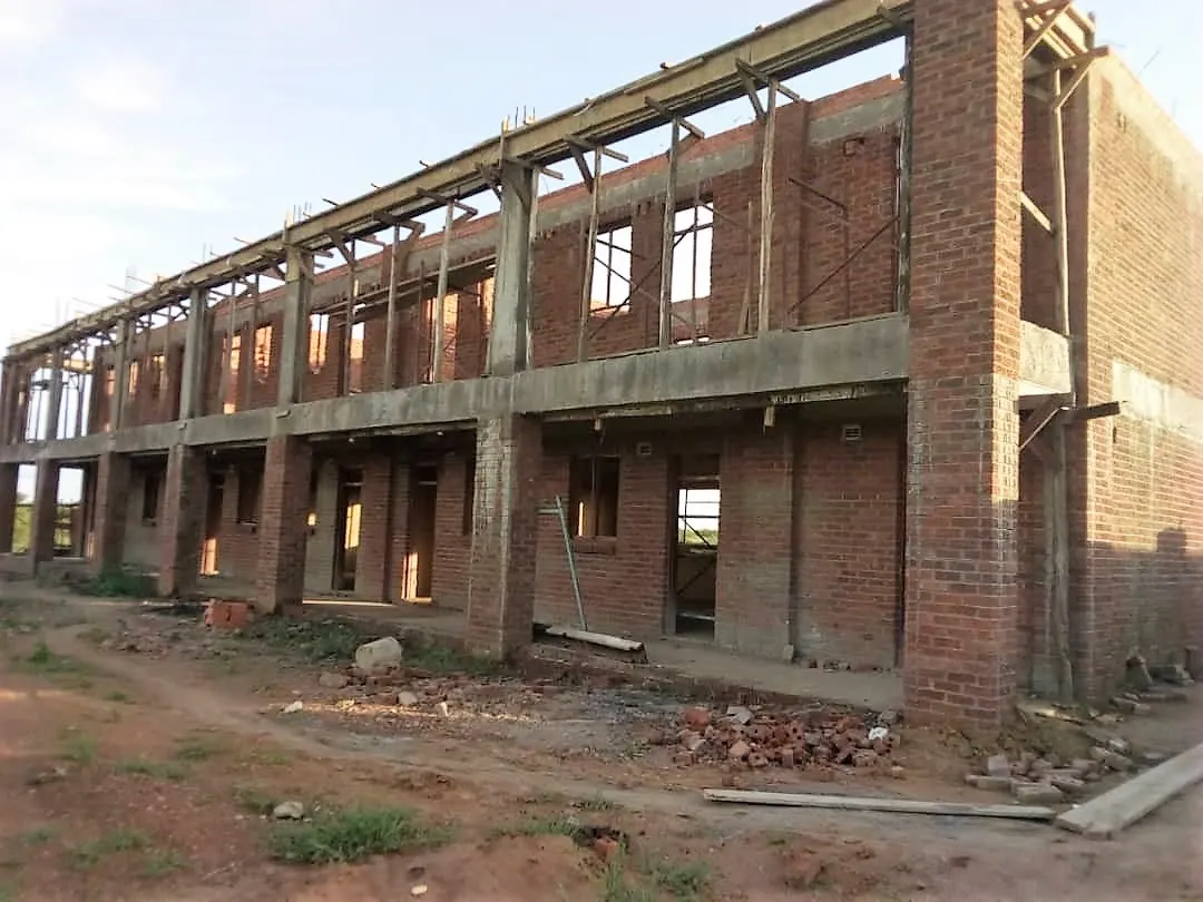 One of the blocks for Maryward Secondary School taking shape in Kwekwe.