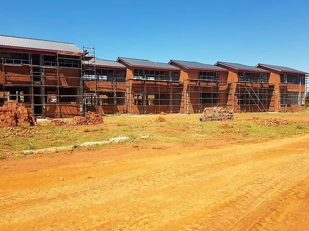 The side view of Sacred Heart College in Greenvale along Mvuma road.