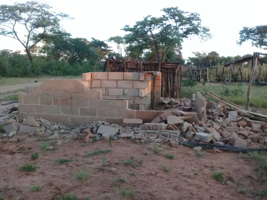 People were left homeless when their houses were razored to the ground.